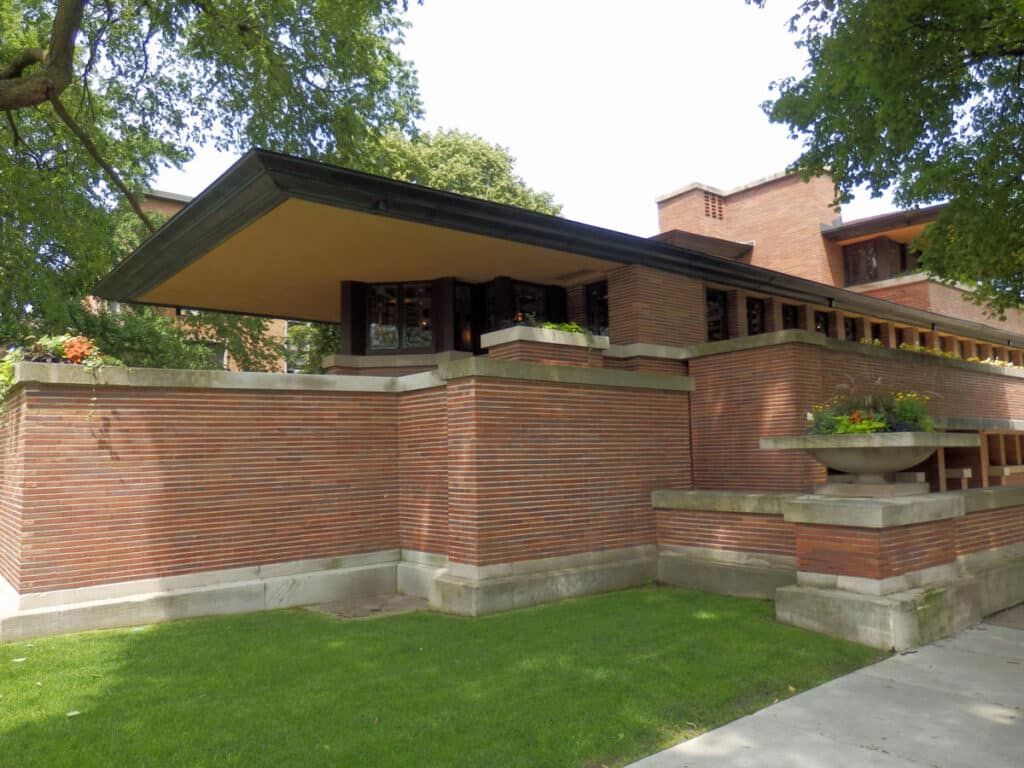 The Frank Lloyd-Wright Home and Studio in Chicago.