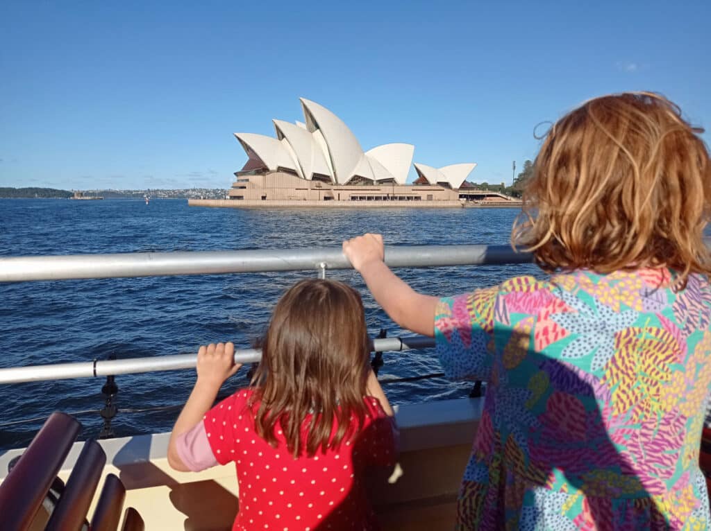 Exploring Sydney Harbour.