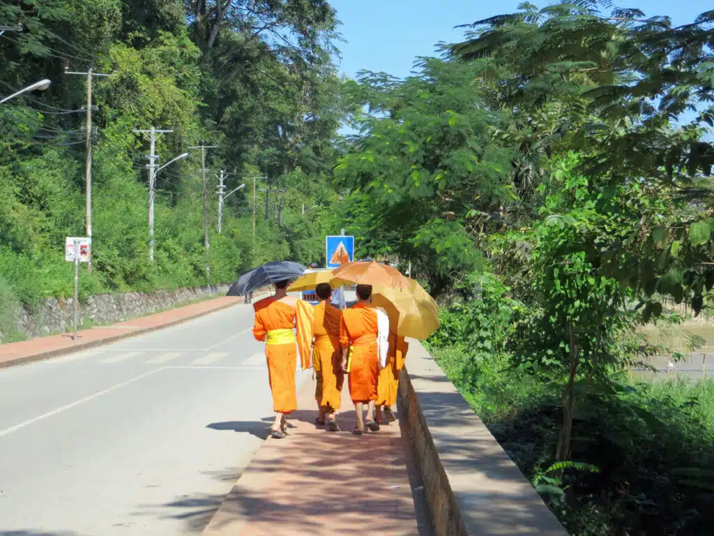 Monks in Luang Prabang.