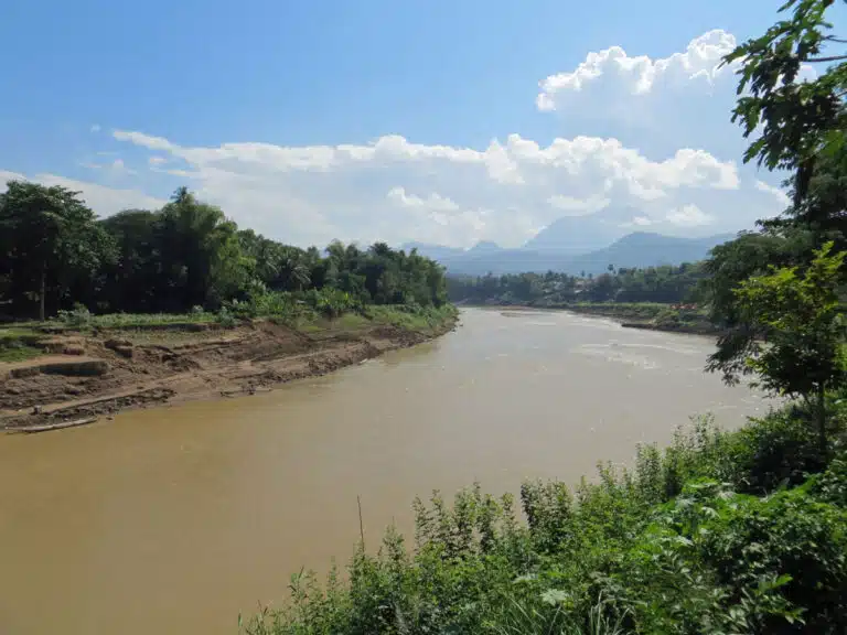 The Mekong River in Luang Prabang.