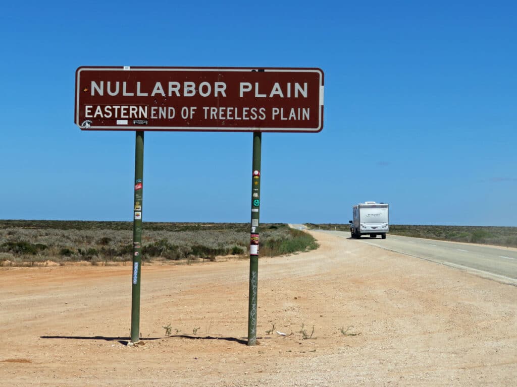 The start of the Nullarbor, proper, in South Australia.