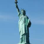 The Statue of Liberty.