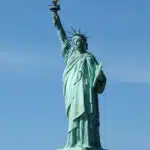 The Statue of Liberty.