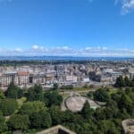 View of Edinburgh's New Town from Edinburgh Castle.