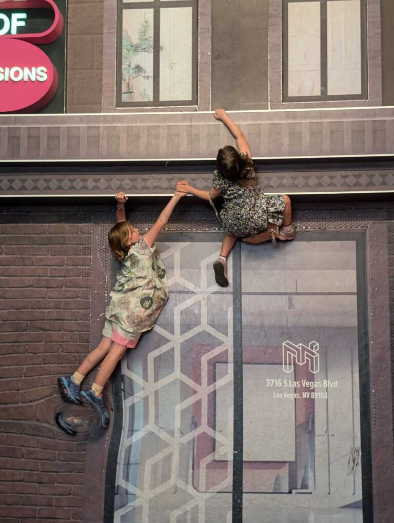 Visual trickery at the Museum of Illusions, Las Vegas.