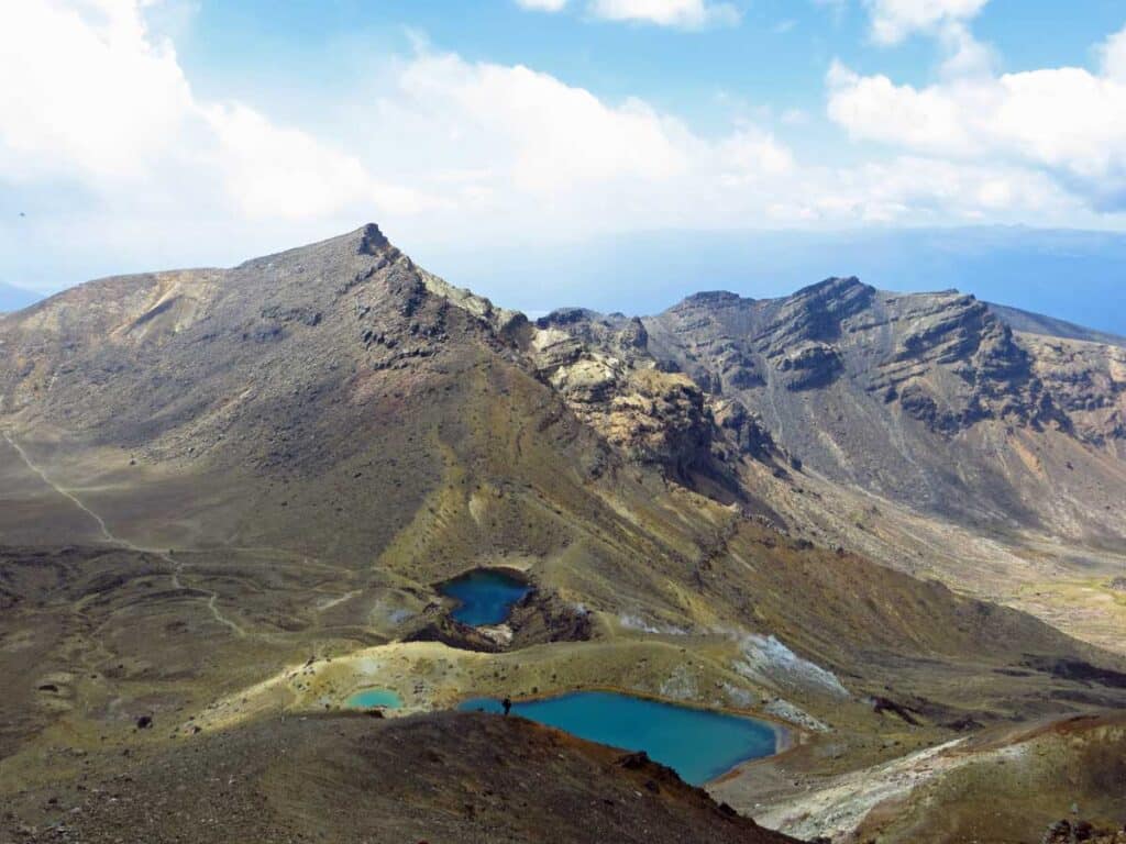 The view on the Tongariro Alpine Crossing.