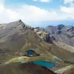 The view on the Tongariro Alpine Crossing.