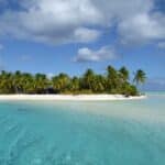 The Aitutaki Lagoon, the Cook Islands.
