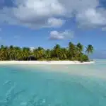 The Aitutaki Lagoon, the Cook Islands.