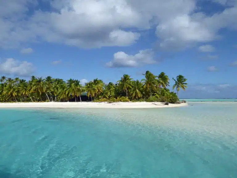 The Aitutaki Lagoon, the Cook Islands.
