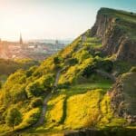 Arthur's Seat in Edinburgh, Scotland.
