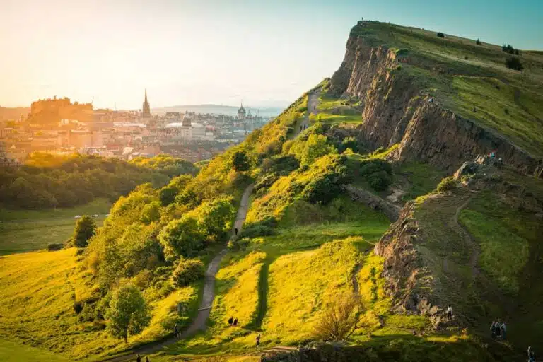 Arthur's Seat in Edinburgh, Scotland.