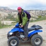 Me, posing on a quad bike before things got scary.