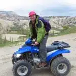 Me, posing on a quad bike before things got scary.