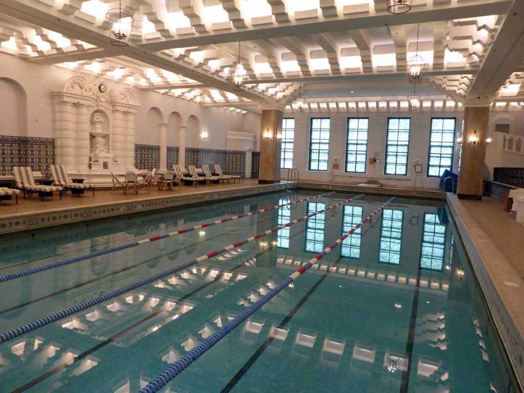 The pool at Chicago's Intercontinental Hotel.