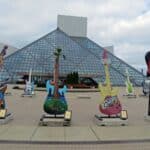 The Rock and Roll Hall of Fame in Cleveland, Ohio.