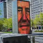 Crown Fountain in Millennium Park, Chicago.