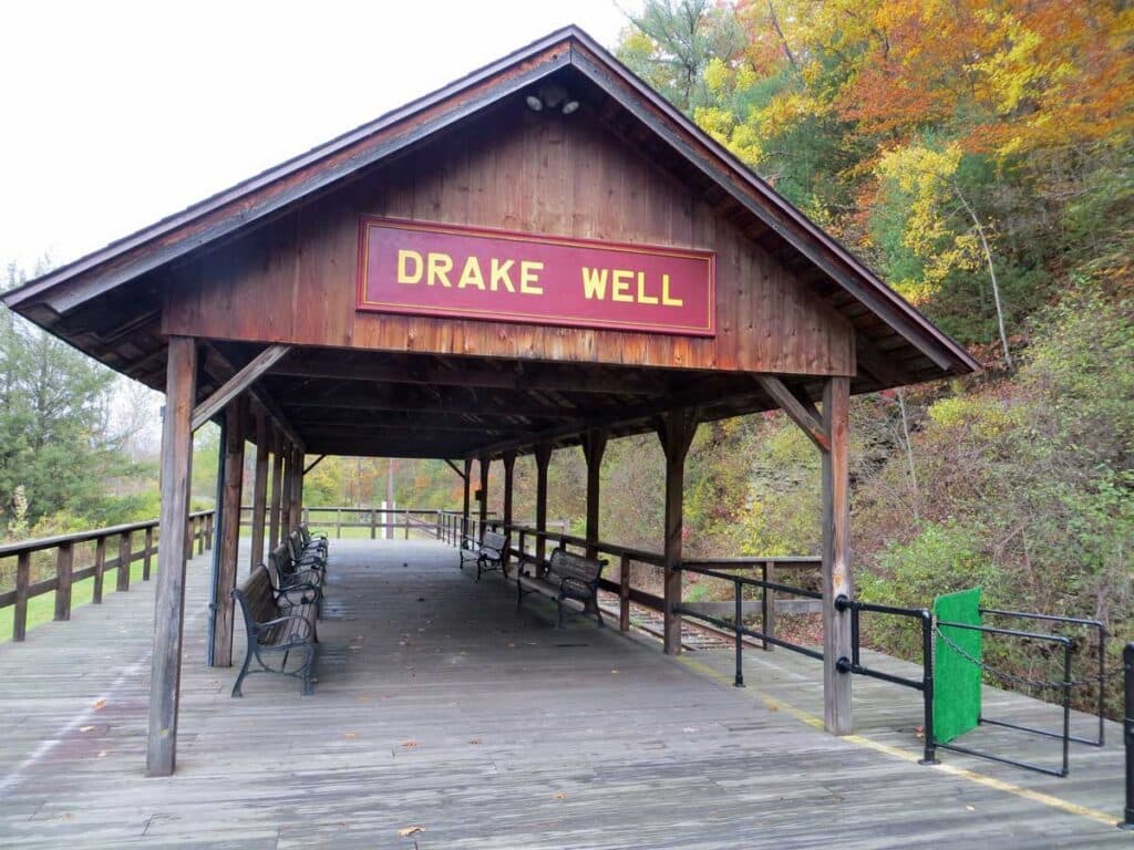Drake Well in Pennsylvania.
