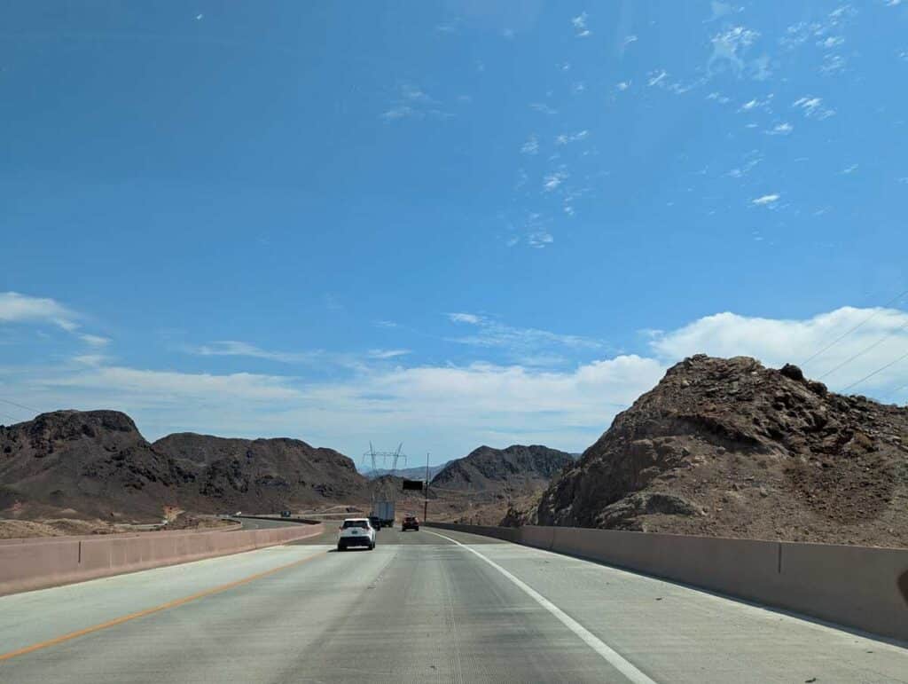 On the drive from Kingman to Las Vegas.