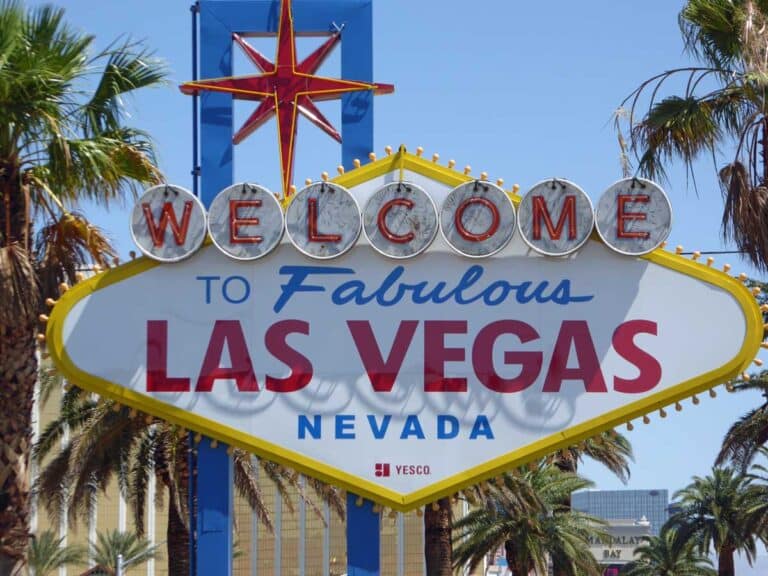The Welcome to Fabulous Las Vegas sign.