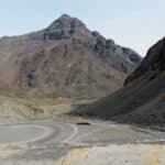 At the top of Los Caracoles, Chile.