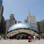 View from Millennium Park in Chicago.