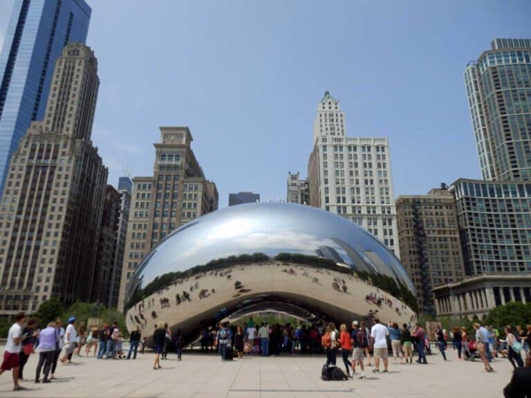 View from Millennium Park in Chicago.