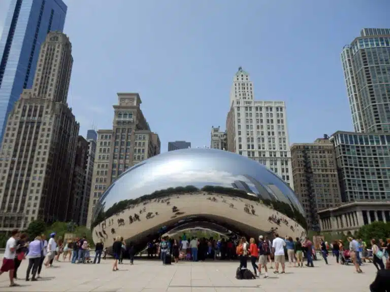 View from Millennium Park in Chicago.