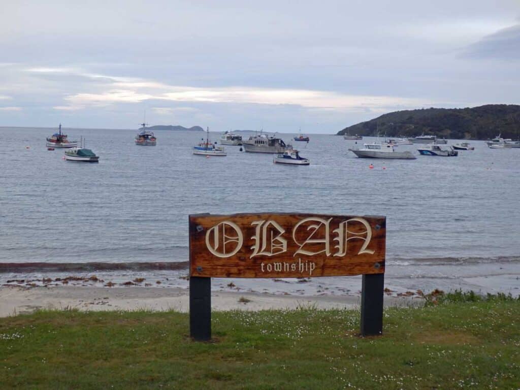 Oban on Stewart Island, New Zealand.