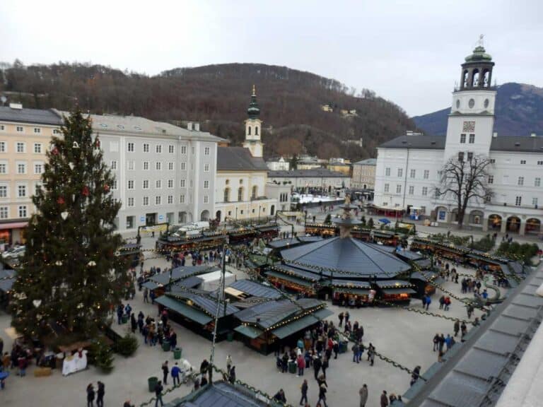 The Christmas Market in Salzburg, Austria.