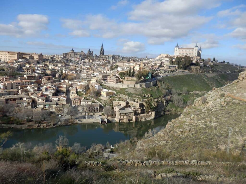 View of Toledo from the surrounding hills.
