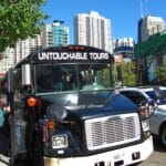 The Untouchable tour bus in Chicago.