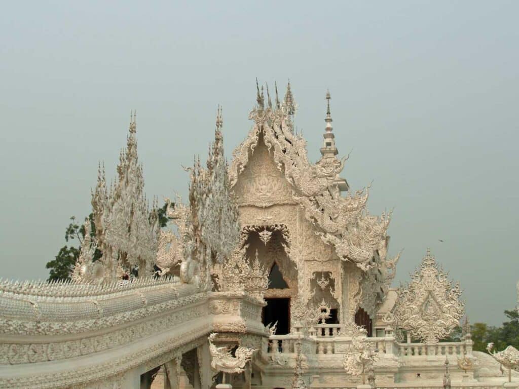 Wat Rong Khun - the White Temple in Chiang Mai, Thailand.