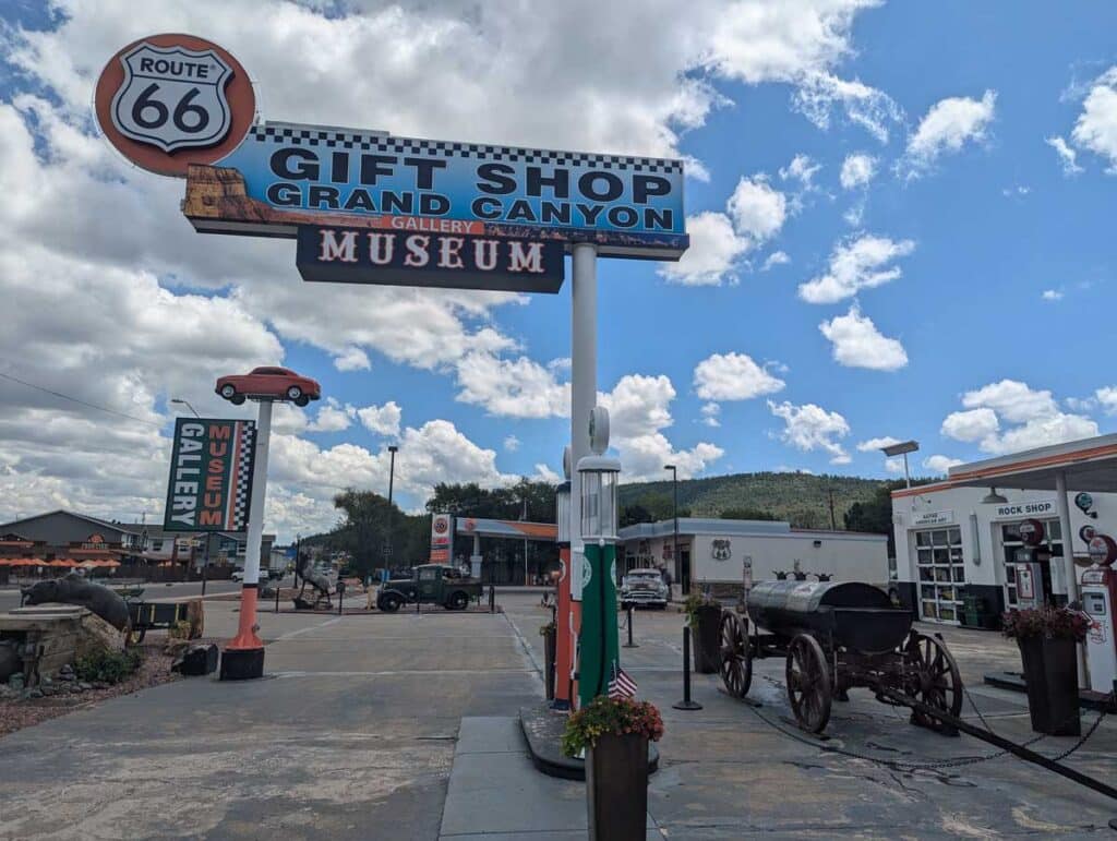 A Route 66 gift shop in Williams, Arizona.