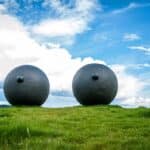 The Eyes by Louise Bourgeois in Oslo's Tjuvholmen Sculpture Park.