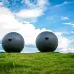 The Eyes by Louise Bourgeois in Oslo's Tjuvholmen Sculpture Park.