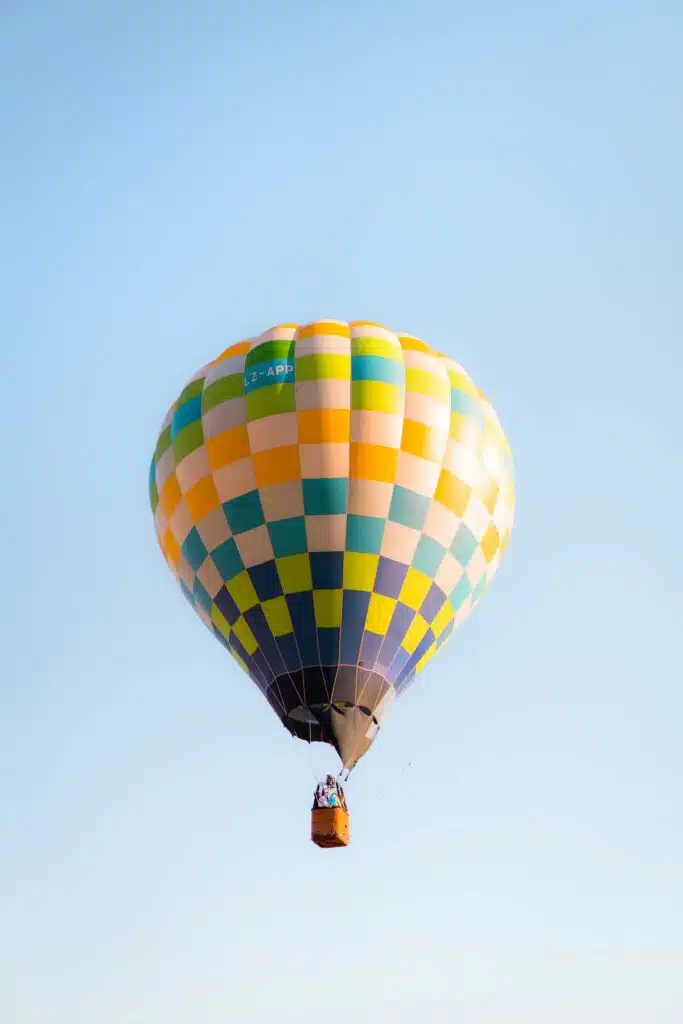Hot air balloon in Tuscany.