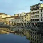 The River Sile in Treviso, Italy.