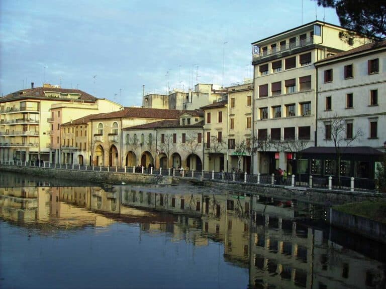 The River Sile in Treviso, Italy.