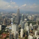 Kuala Lumpur skyline.
