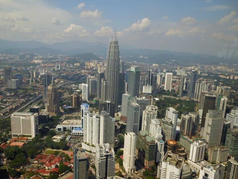 Kuala Lumpur skyline.