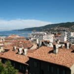 View over the rooftops in Trieste, Italy.