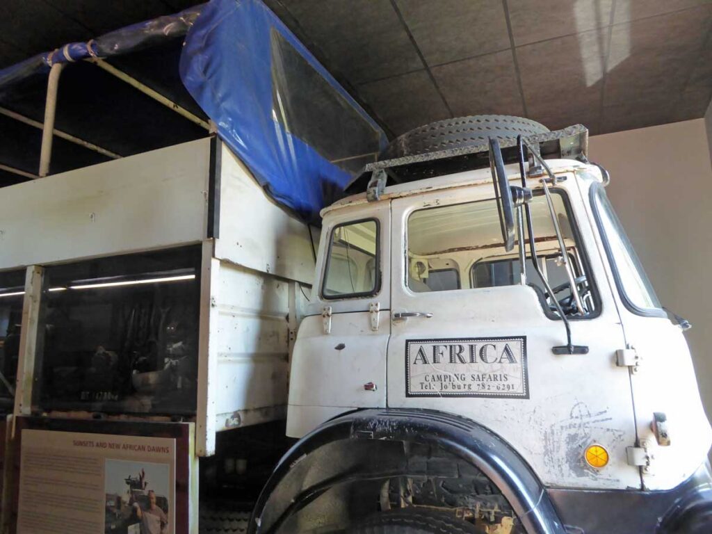 The Africa Hinterland safari truck at Liliesleaf Farm, Johannesburg.
