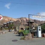 Outside the Techatticup Mine in Nevada.