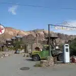 Outside the Techatticup Mine in Nevada.