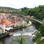The Vltava River in Cesky Krumlov.