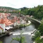 The Vltava River in Cesky Krumlov.