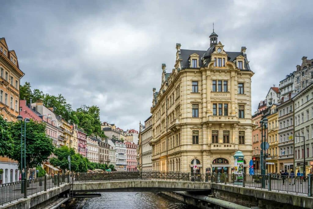 Karlovy Vary in Czechia.