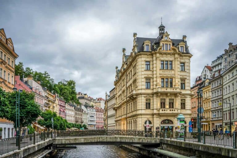 Karlovy Vary in Czechia.