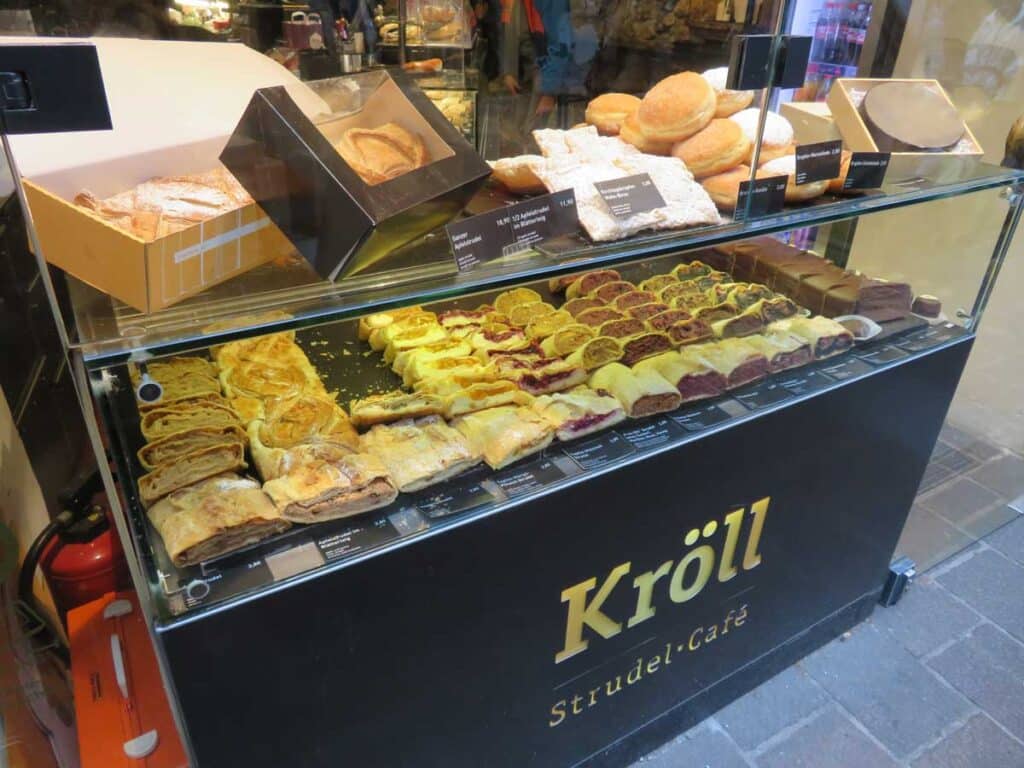 The Kröll strudel café in Innsbruck, Austria.